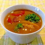 ☆残ったカレーでつくる‼︎ヨーグルトカレースープ！